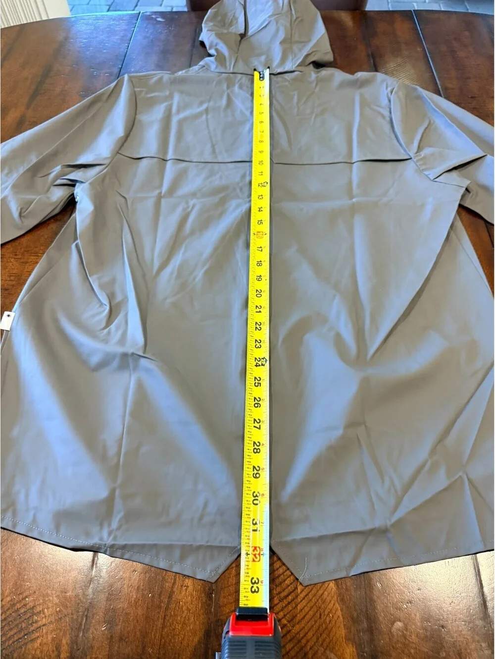 RAINS Jacket W3 Grey  Waterproof Hooded Rain Jacket Unisex XL NWT